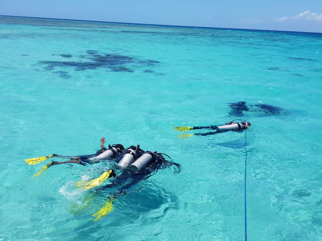 Tourists Snorkeling at Kisite Mpungiti Coral Gardens